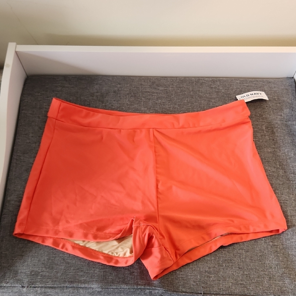 Old Navy Bright Coral Swim Shorts